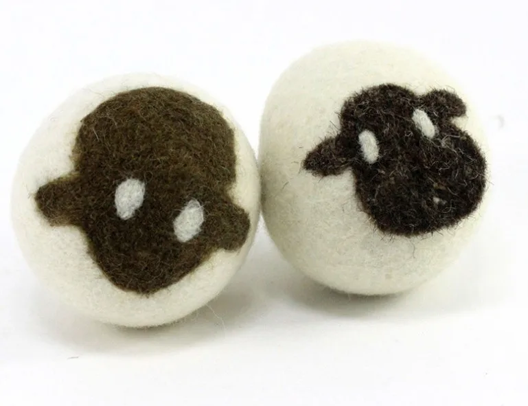 Wholesale 7cm Handmade Laundry Wool Dryer Balls Natural Fabric Laundry Washing Balls for Drying Clothes Faster