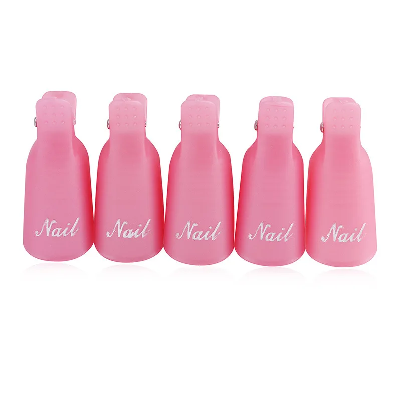 Hot Sale 10PCS Set Plastic Acrylic finger nail art for UV Gel polish Remover wrap Tools