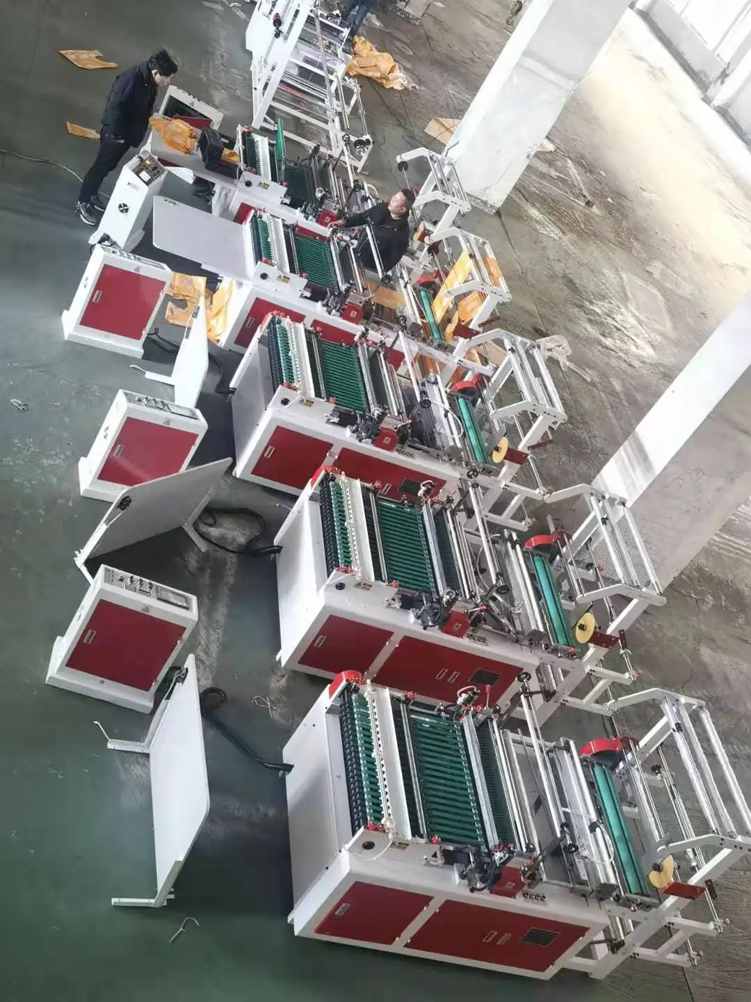 Thermal cutting side sealing plastic bread bopp bag making machine