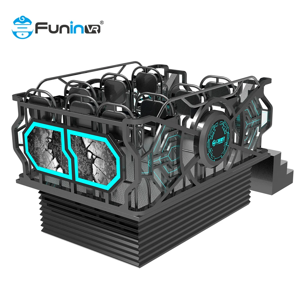 Funin Vr Theme Park Real Virtual 360 Rotating Fli Adventure Machine The Earthquake Simulator Amusement Ride For Sale 9 Players