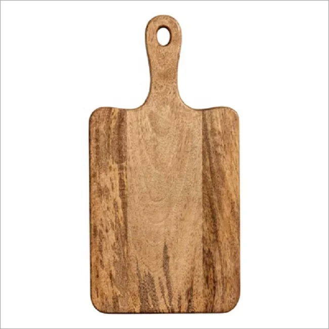 
Excellent Natural Handmade Wooden Cutting Board Rectangular Round Serving Board 