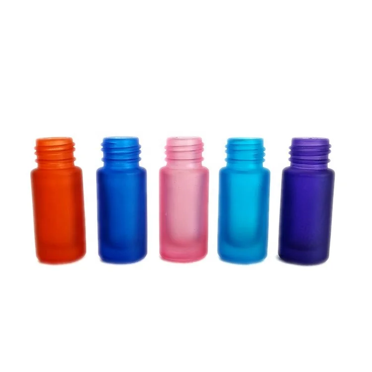 Travel recycle empty custom 8ml 10ml black blue roll on glass perfume bottle with stainless roller ball 50ml roller bottle