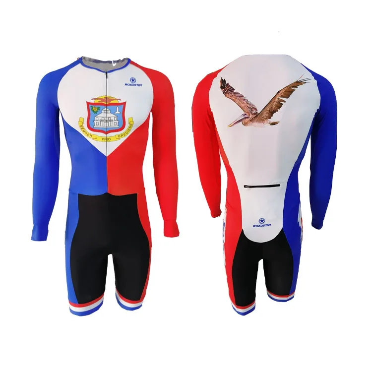 Roadstar Customized Sublimation short Sleeve women long sleeve Inline Speed Skating Skin Suit