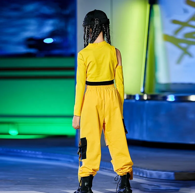 wholesale jazz street dance clothes suit girls hip hop clothing