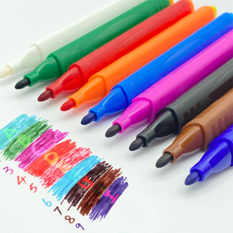 suppliers custom promotion water based ink magic changing color marker pens 9+1 18+2 colors for kids DIY