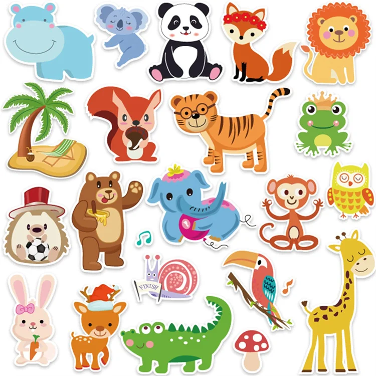 Wholesale Customized High Quality Double Sides Sticker Gel Window Clings Jelly Window Animals Sticker For Kids