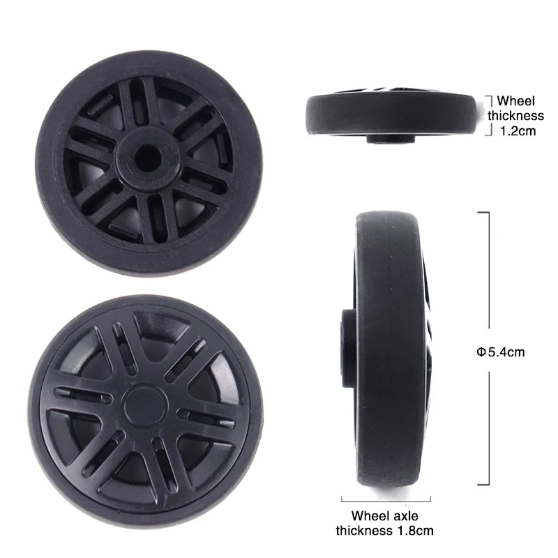 50*12 MM suitcase wheels replacement  casters maintenance luggage  suitcase repair