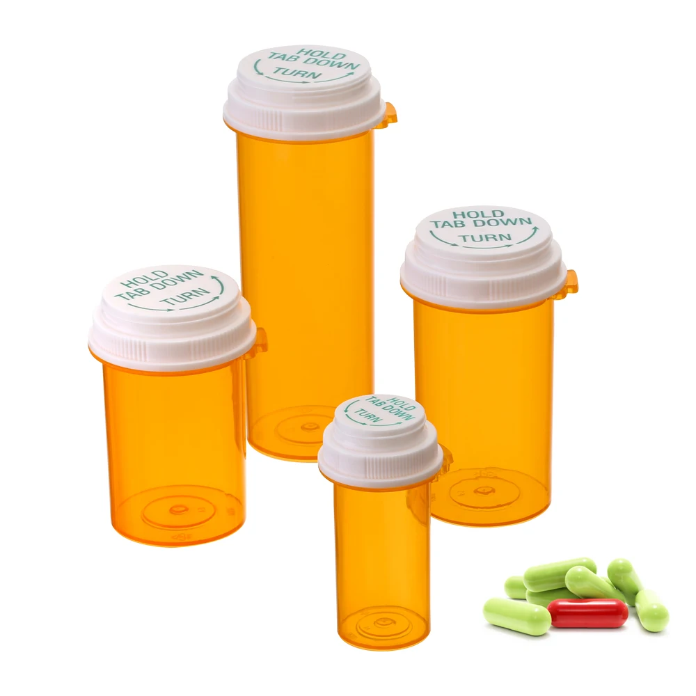 Hot selling 60DR 240ml amber capsule plastic pill container