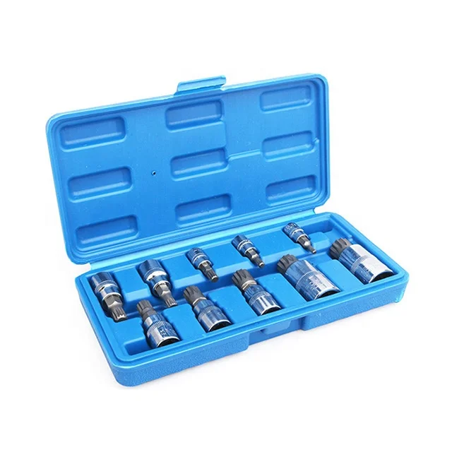10pcs socket and bits torx bit socket set impact socket bit