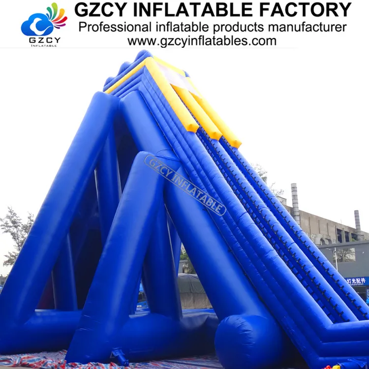 Customized 20meters height double climber giant inflatable water slide