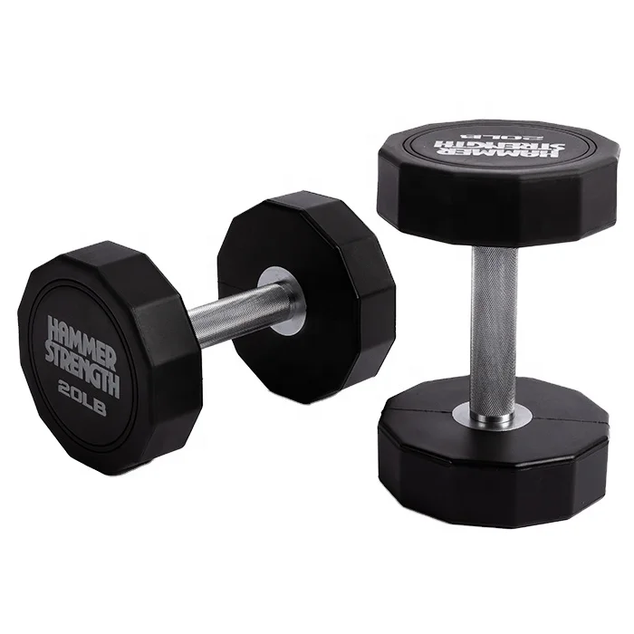 IRON BULL Factory Direct Selling Urethane Dumbbells Custom Logo Gym Round CPU Commercial Weight Dumbbell sets
