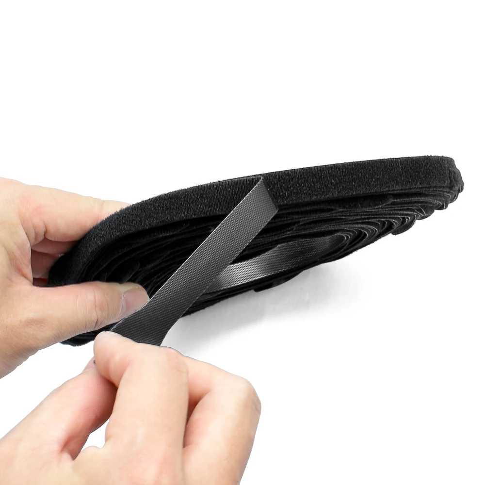 таблицу размеров для запутанных кабелей нейлона с пластиковые пряжки книгами крюк и петля кабельные стяжки пояс