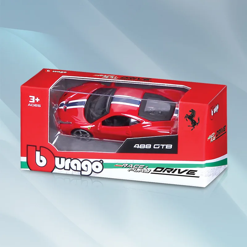 Hot Selling Bburago 1:64 Super Racing Car Collection Ferrar i 458 488 F12 Alloy Car Metal Model Diecast Toy Vehicle