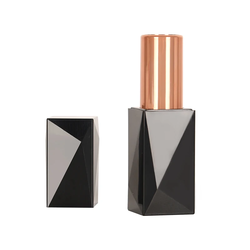 Refillable Luxurious Lip Tubes Coating Lip Stick Unique Printing Press Cover Lipstick Tube Cosmetic Plastic Acceptable Hh-lt004