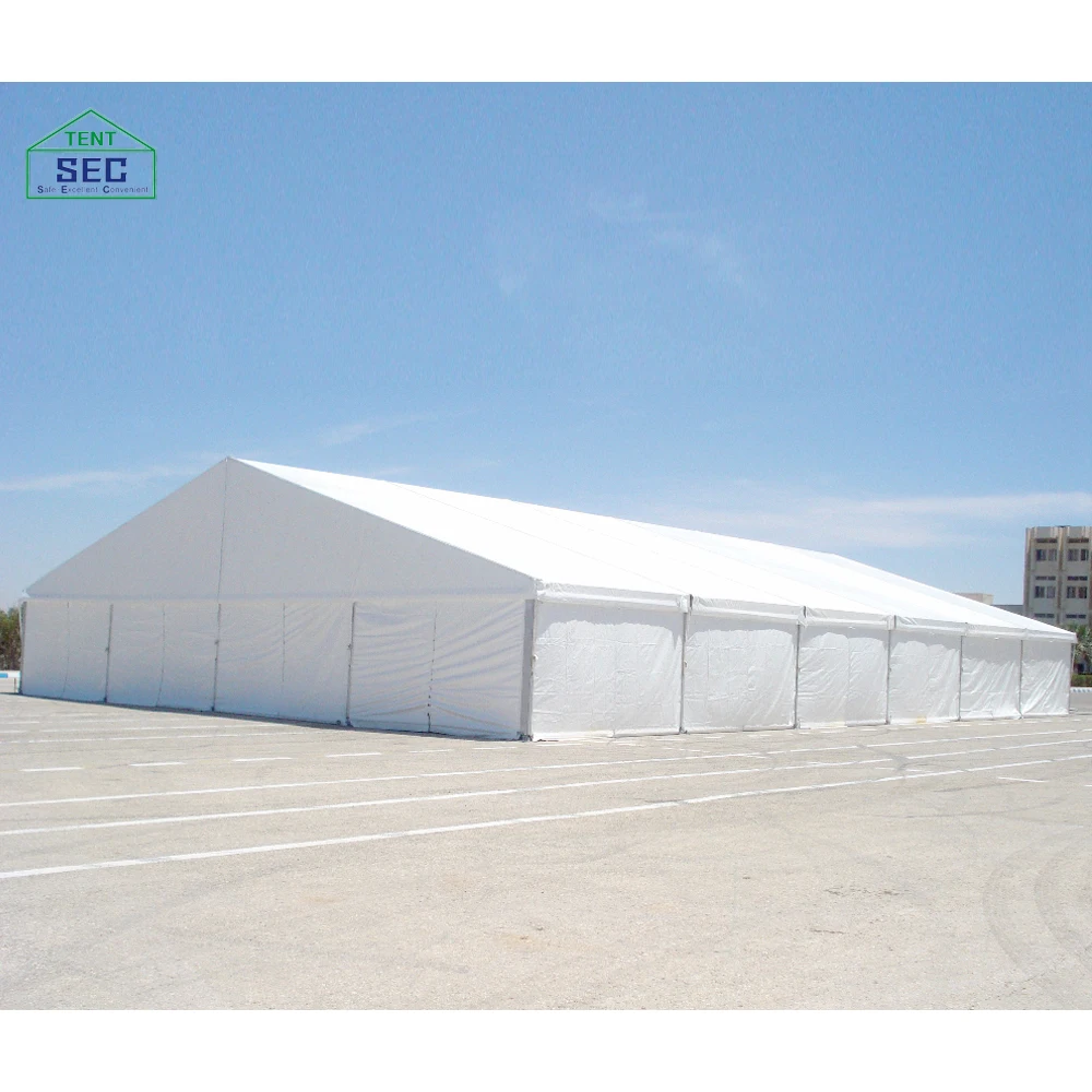 Pvc 30x40 Warehouse 30 X 40 Logistics Tent White Double Coated PVC Reinforced Aluminium Alloy 6061 From 3m to 60m custom