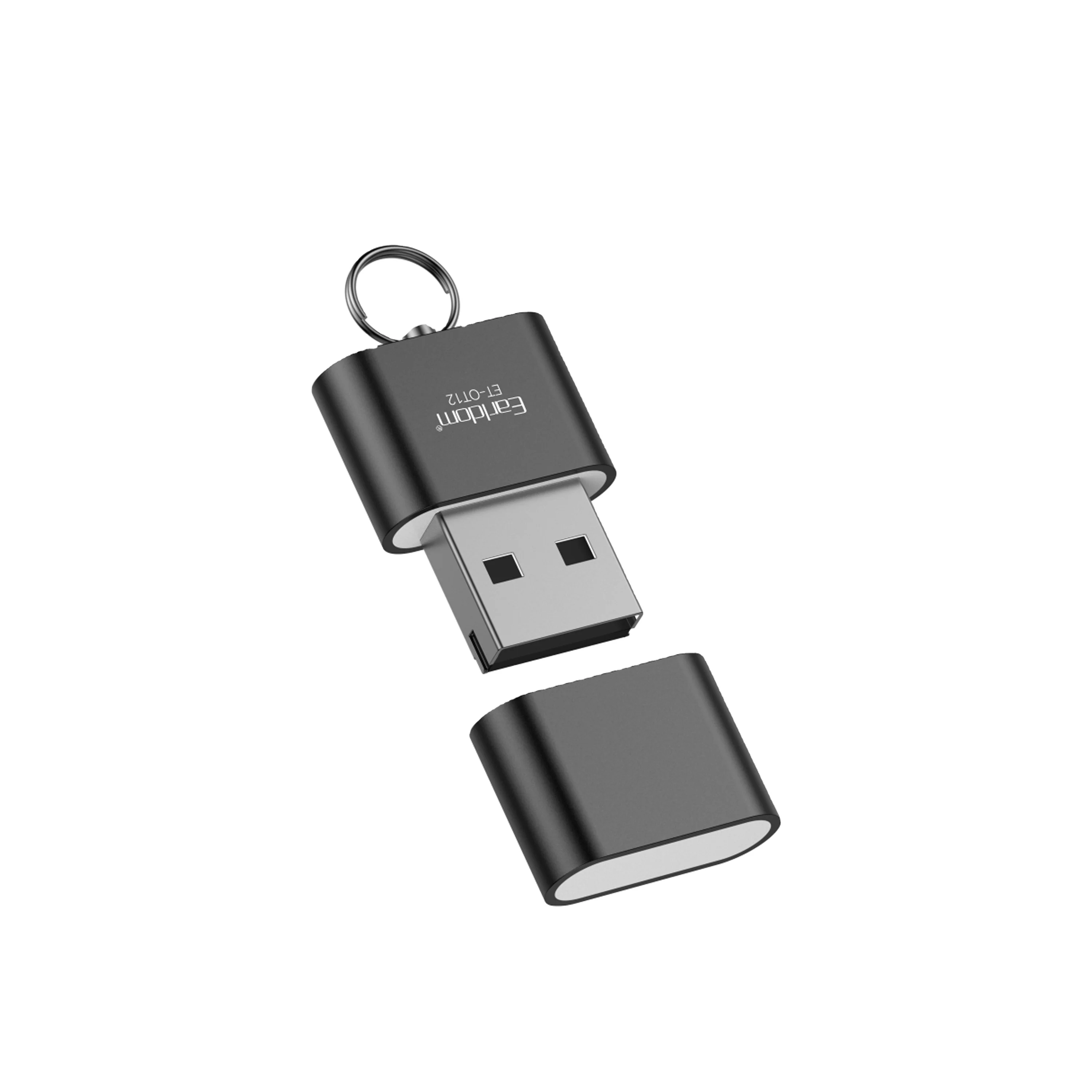 Earldom mini usb card reader 2.0 USB with TF Card Slot Max Support 128GB Memory for Computer