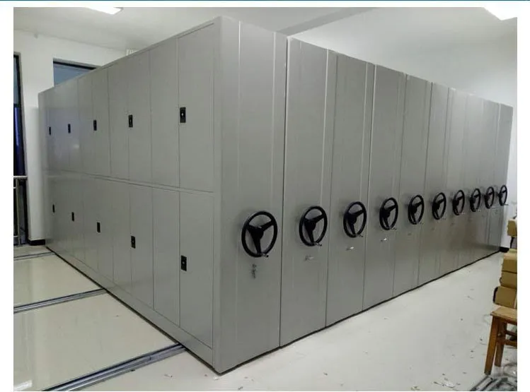 Compact rack intelligent electric hand-crank mobile file certificate information school unit company office