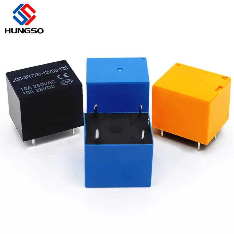 T73 pcb реле JQC-3FF-S-Z spdt 5vdc 9 В 12 24 постоянного тока 10A 5PIN JQC-3ff 10a 250vac