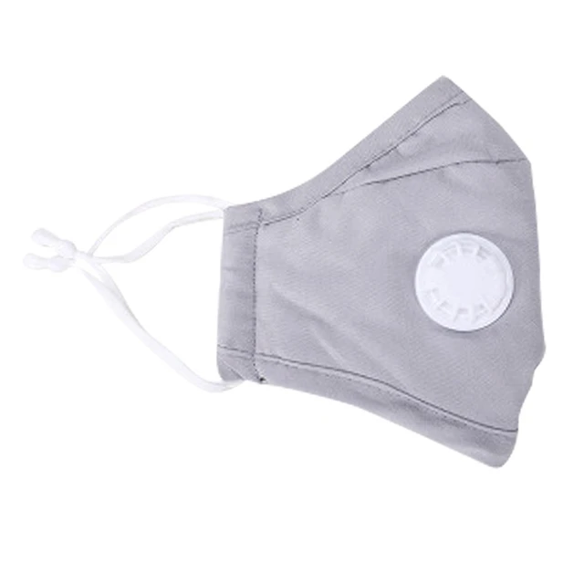 Одноцветная маска для вечеринок Сменный фильтр PM2.5 и теплая хлопковая с клапаном выдоха детей лица размер изображение