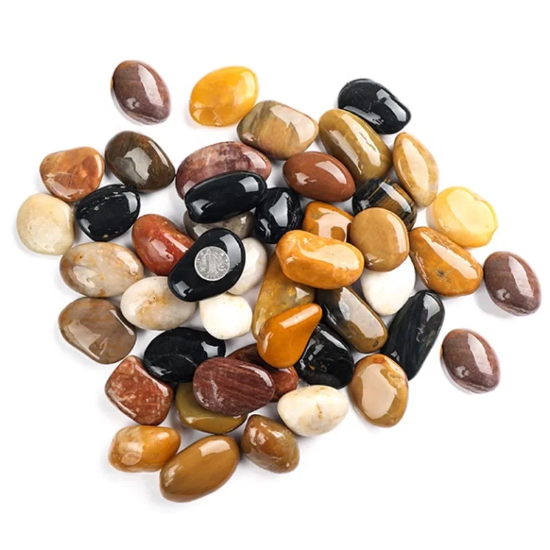 Round natural small pebble wash stone at bulk wholesale price per tone loose packing