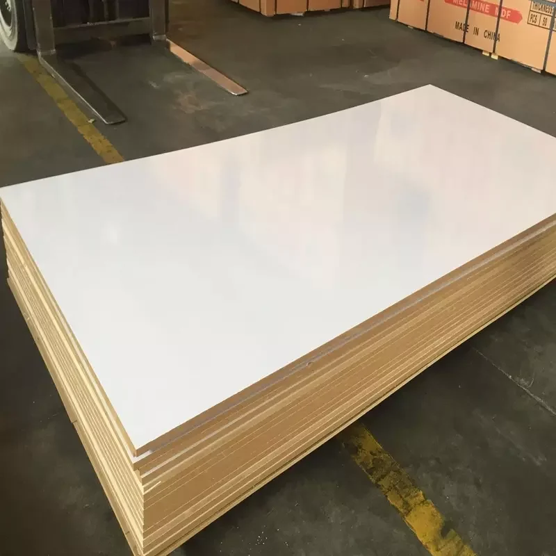 2100x2800mm  double sides Laminated white melamine MDF for doors 5mm 8mm 9mm