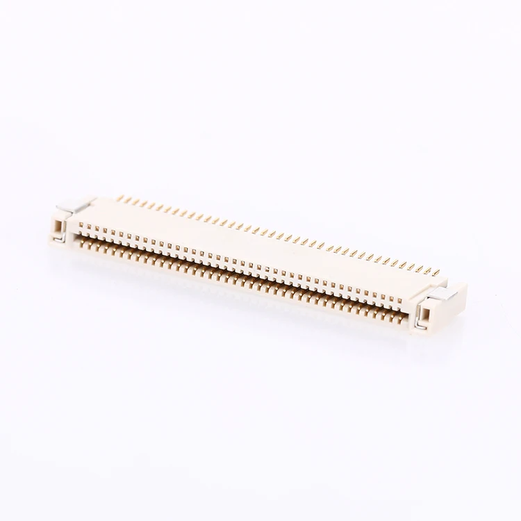 High quality female connector FPC / FFC connector 0.5mm pitch horizontal type upper top contact PCB