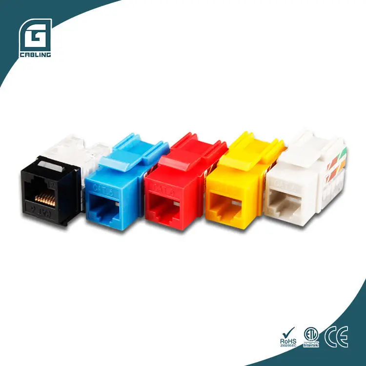 Gcabling Factory outlet lan High-efficiency Hot Sale UTP unshielded cat5e cat6 punch network RJ45 keystone jack