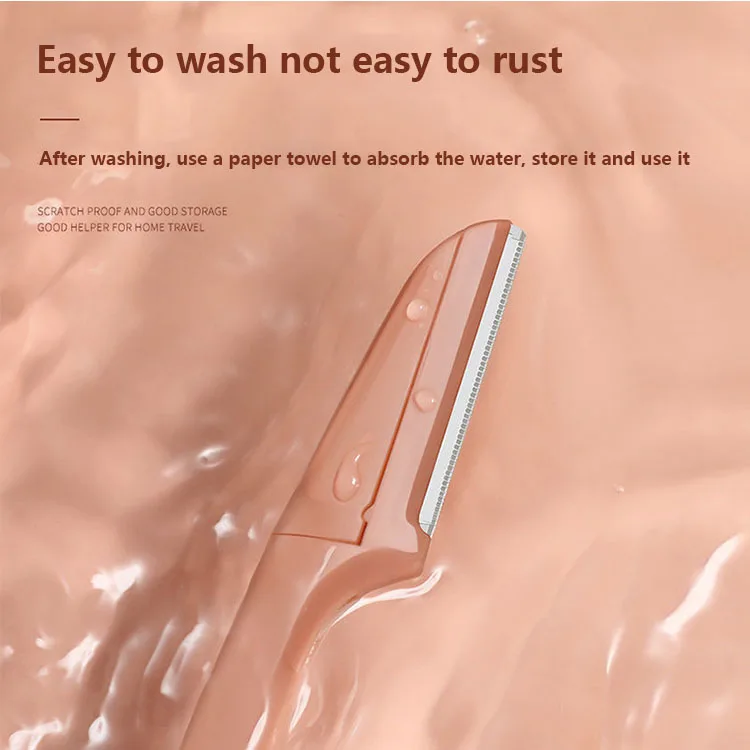 3pcs/set Eyebrow Razor Beauty Tools Plastic Tweezers Scissors for Women