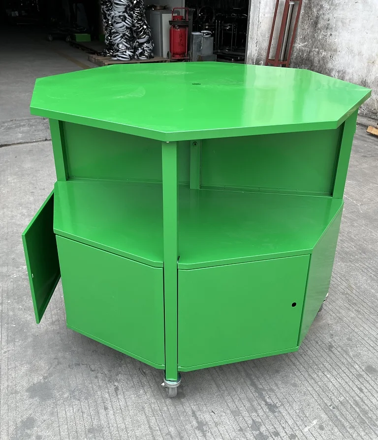 New design Outdoor street sale pop up metal folding fruit vending cart trolley stall