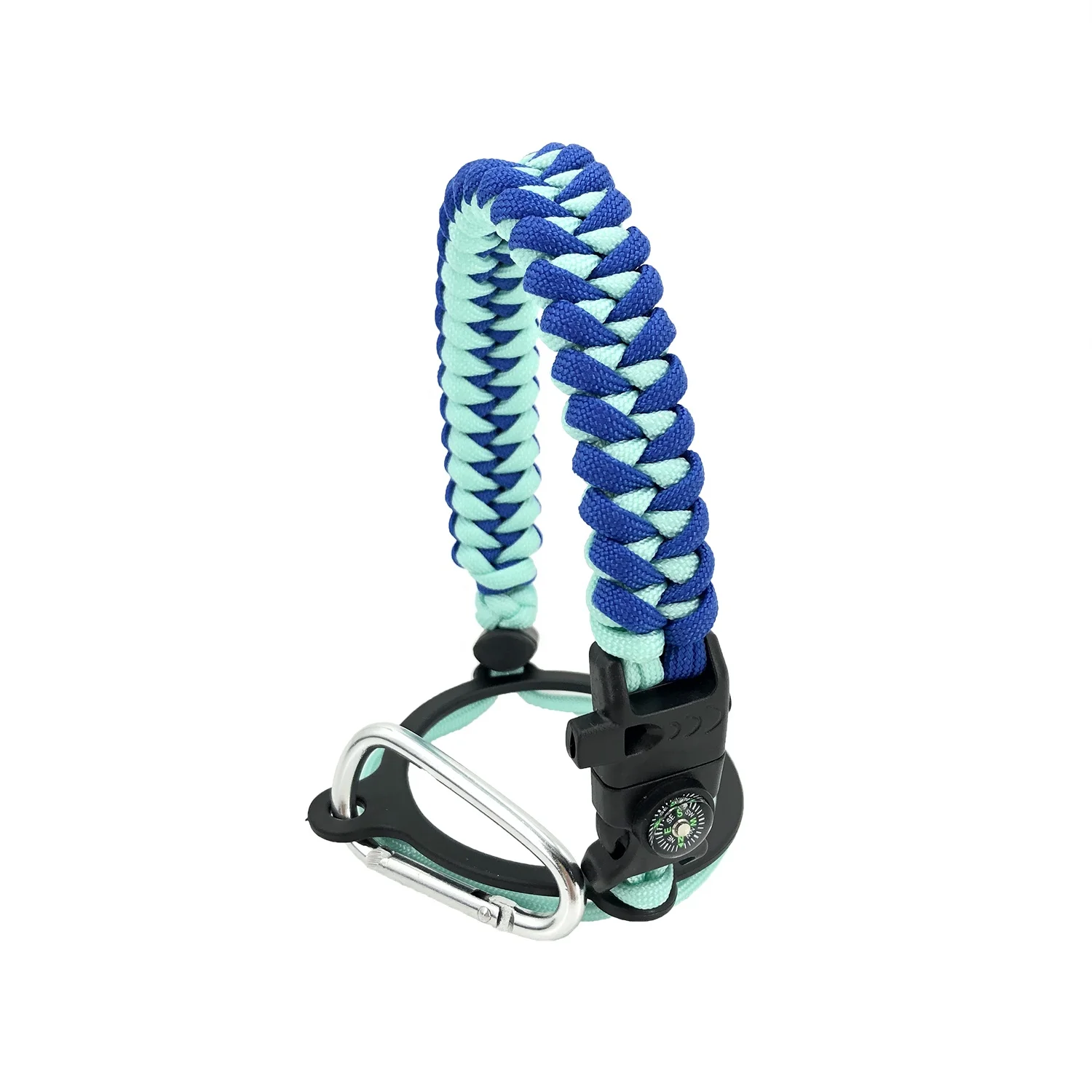 Handmade Kettle Handle Water Bottle Paracord Handle With Compass Buckle