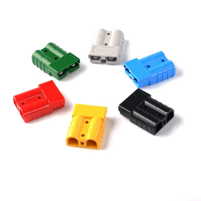 LITEAM Double Pole Electric Forklift Connector Blue Red Black Grey High Current 50A 120A 175A 350A 600V Quick Connector Plug
