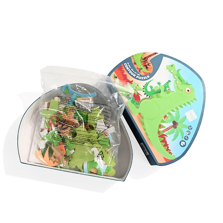 24 Years Puzzle Manufacturer Custom Unique Crocodile Shape Kid Jigsaw Puzzle