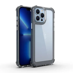 Crystal Clear	Thin Pure TPU Transparent Bumper Aiti-yellowing Acrylic Phone Case Pro Max Mini For iPhone 13 case