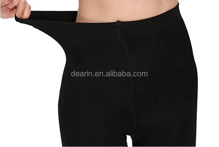 160D Opaque Seamless warm thermal tights Fleece Lined Leggings Brush inside of tights for Women