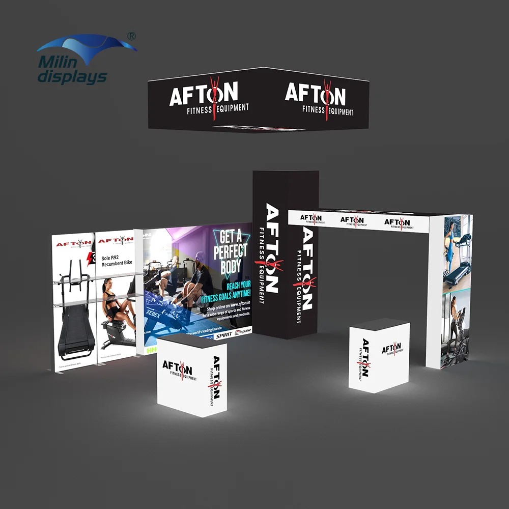 led display exhibition stands trade show booth promotional booth light box exhibition booth