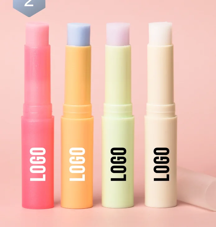 Оптовая продажа, Уход за губами, органический веганский бальзам для губ с индивидуальным логотипом, увлажняющий бальзам для губ с несколькими вкусами