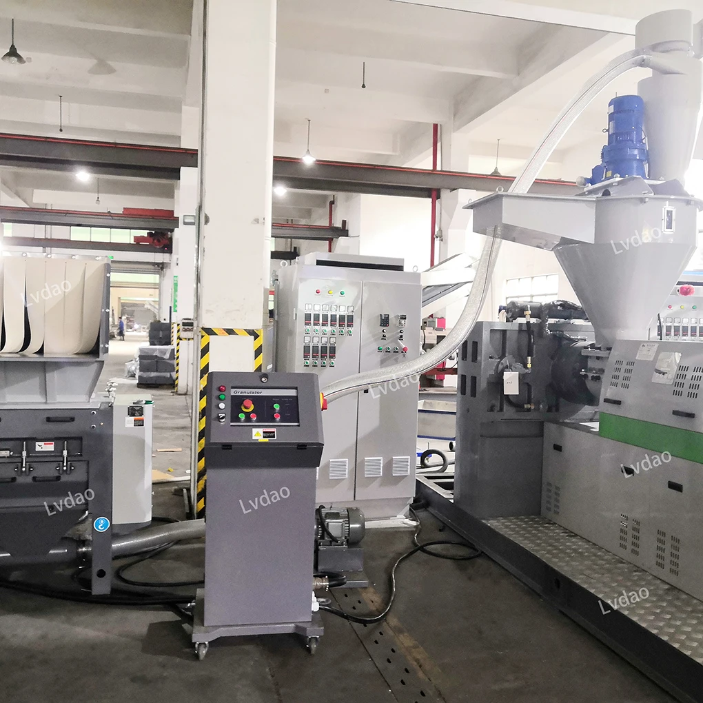 Lvdao New Technology Plastic film waste recycle plastic granules making granulation machine price