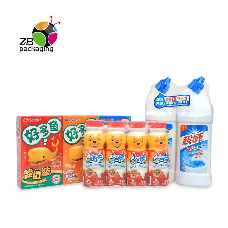 Fine quality food grade clear roll film, pof heat shrink film polyolefin shrink wrapping films