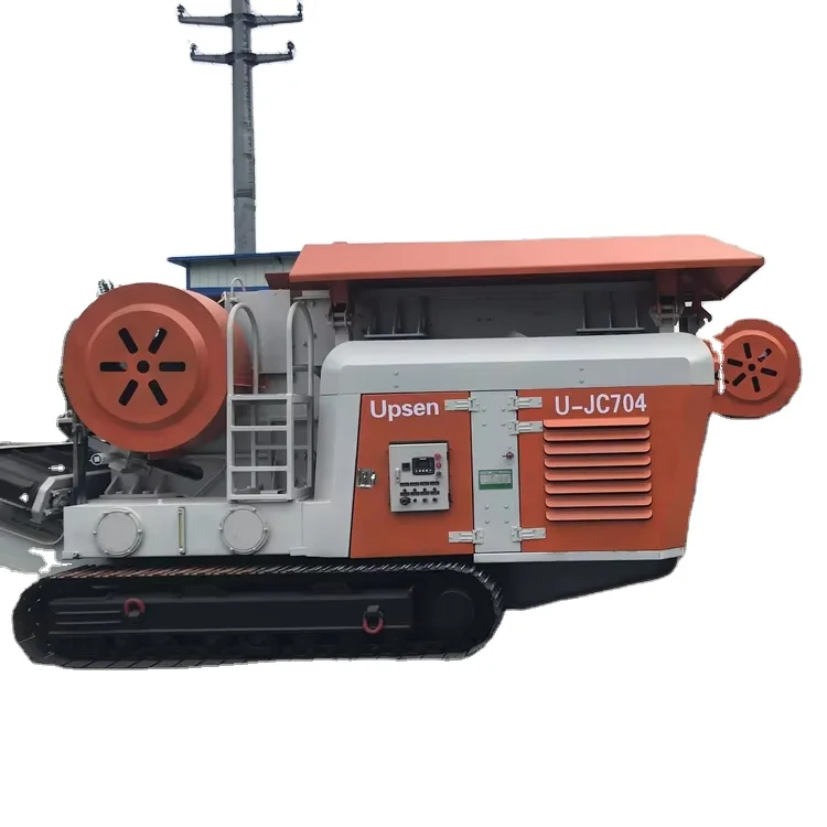 Upsen Ujc704 Mobile Jaw Crusher  rubble Recycling Machine