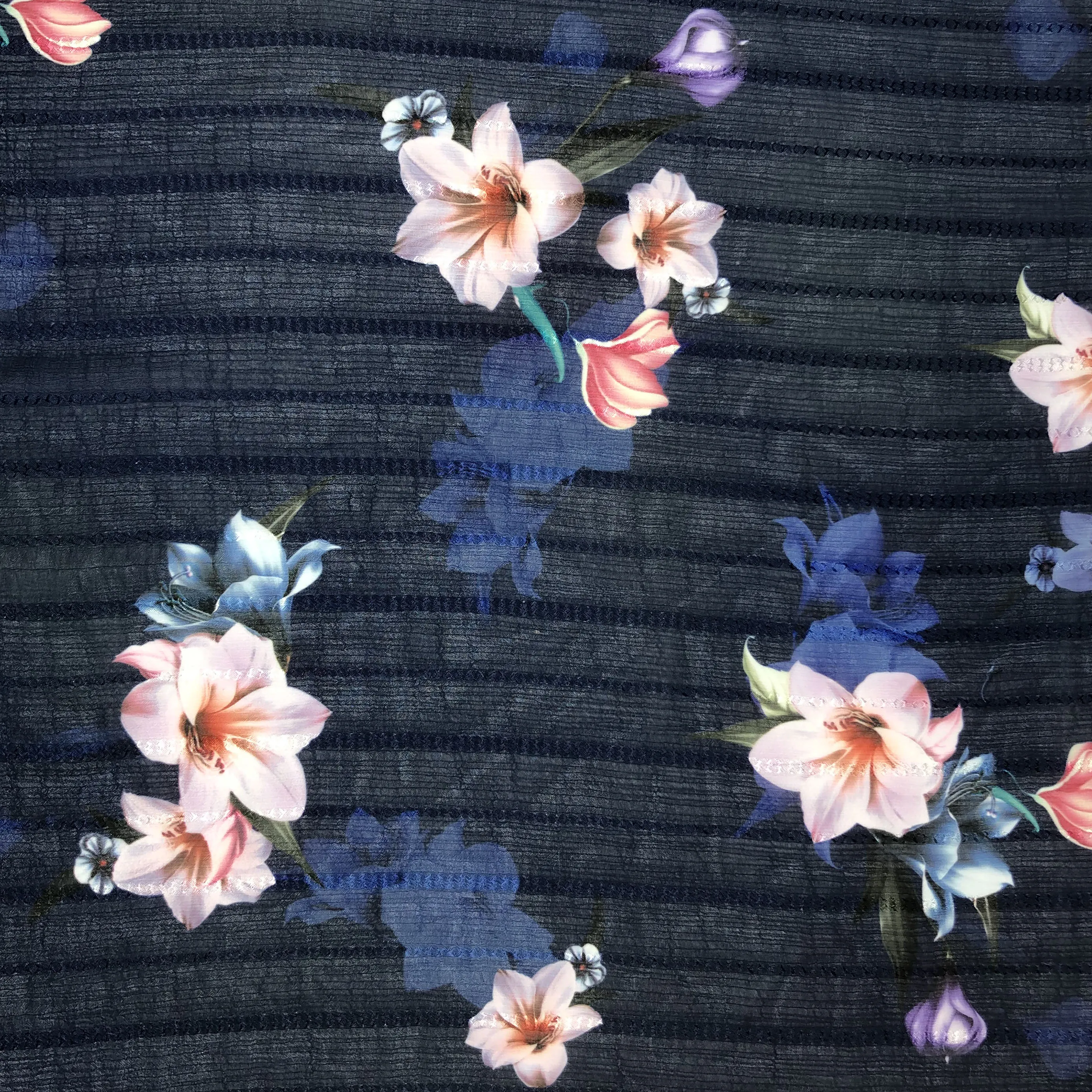 best selling apparel fabric 70GSM polyester fabric textile raw materials ink printed chiffon fabric