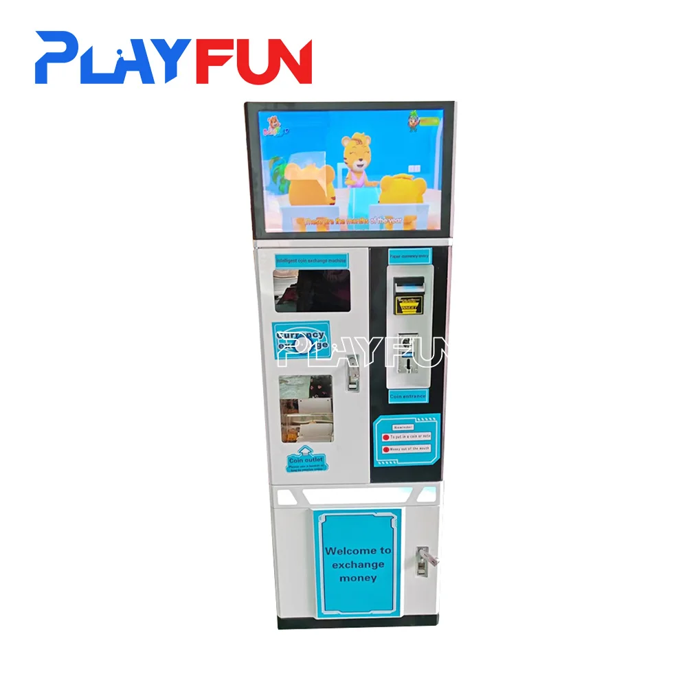 Factory Wholesale High Quality Multipurpose 23 Lcd Big Screen Big Capacity 20000 Tokkens Coin Exchanger Machine