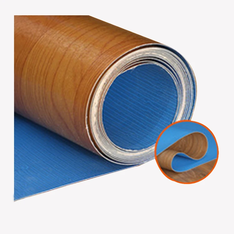 High Quality plastic garage flooring tiles Blue Backing Mute Waterproof Fireproof Recycled 1.0mm PVC Flooring Roll