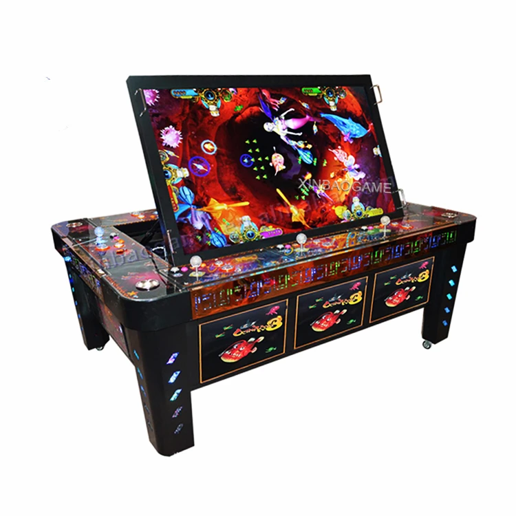Favorable price 55 inch arcade 4/6/8 player fish table video games