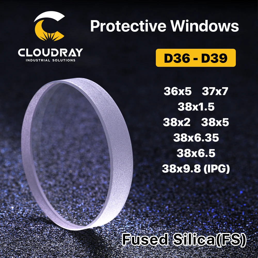 Cloudray Protective Windows волоконная лазерная резка сварочные детали оптическая линза JGS1
