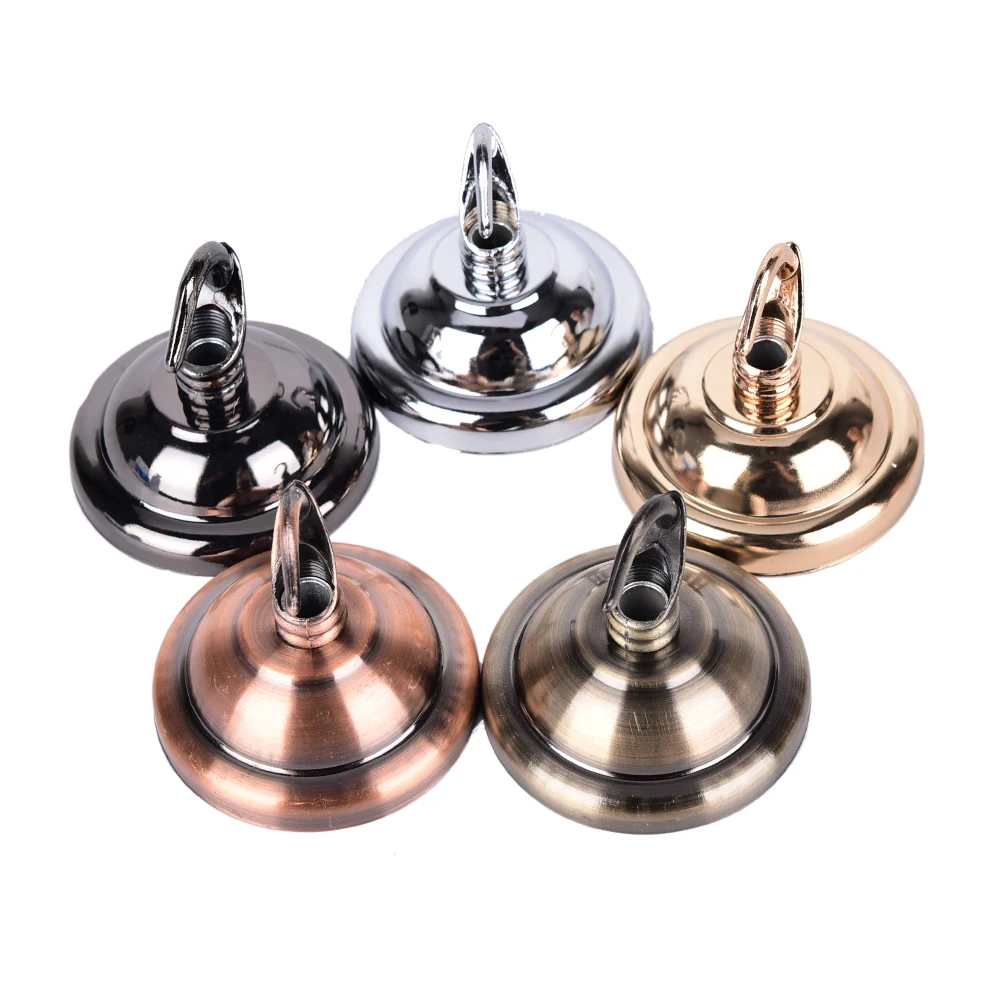 Metal Ceiling Cover Plate Hook Pendant Lamp Decoration Accessories Chandelier Parts Vintage Ceiling Holder For Light Fitting