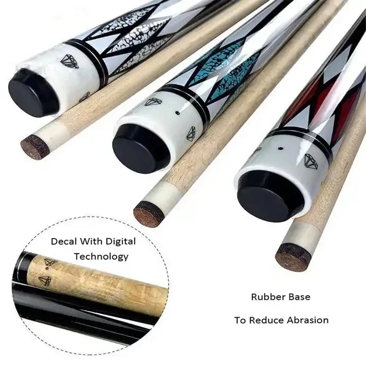 Factory direct stock American billiard cues 1/2 two-section billiard cues Chinese nine-ball solid wood billiard cues
