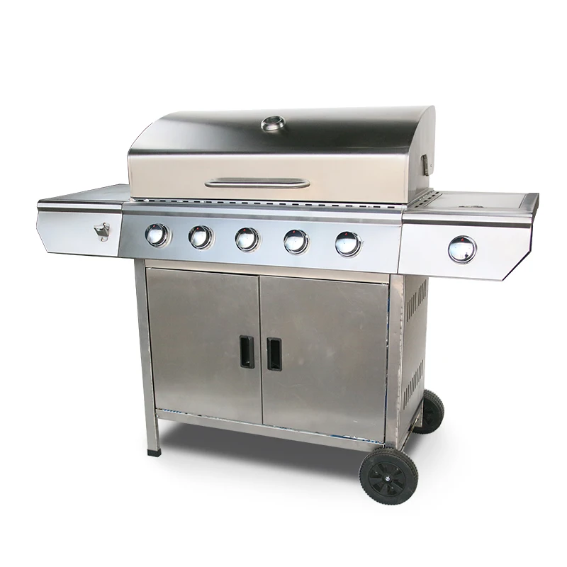 Машина для приготовления барбекю, 5 горелок, промышленный гриль, шпажки, газовый гриль