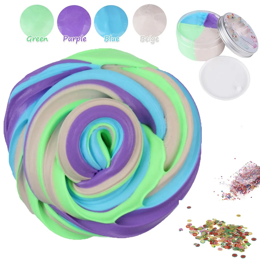 Magnet, Rubber Mud Relieve Stress Relax Magnetic Slime Colorful ECO-friendly Clay Slime Toy for Kids