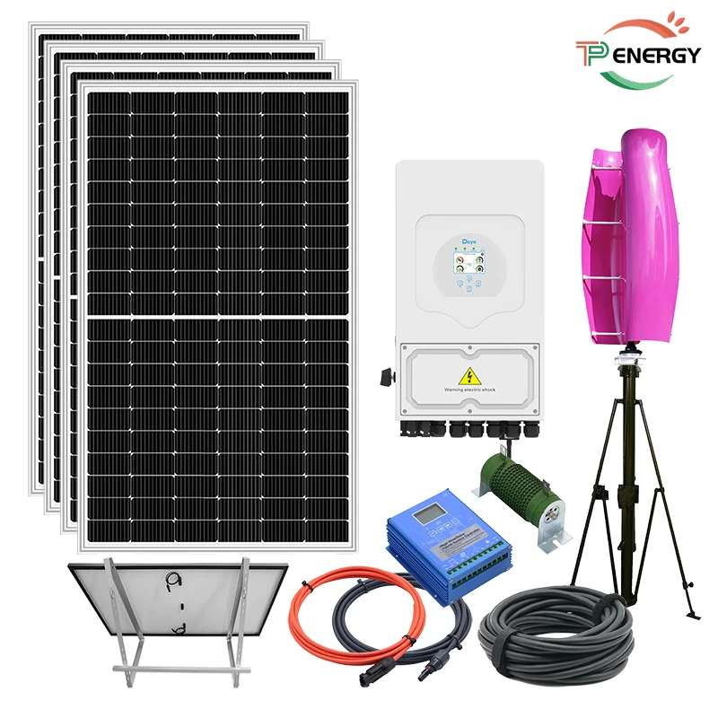 wind generator 5kw 10kw hybrid solar system For Home High Efficiency 20kw 30kw 50kw renewable energy Solar Energy System