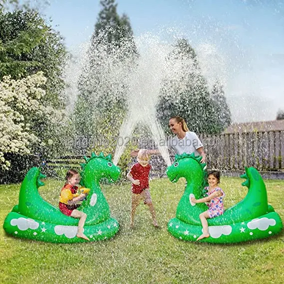 Water Toys Custom Inflatable Pool Animal Toy Kids Dinosaur Surfing Pool Seating Chair Dinosaur Pool Float